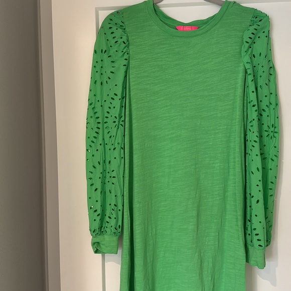Green Lily Pulitzer spring/summer dress.  Good condition - Picture 3 of 6